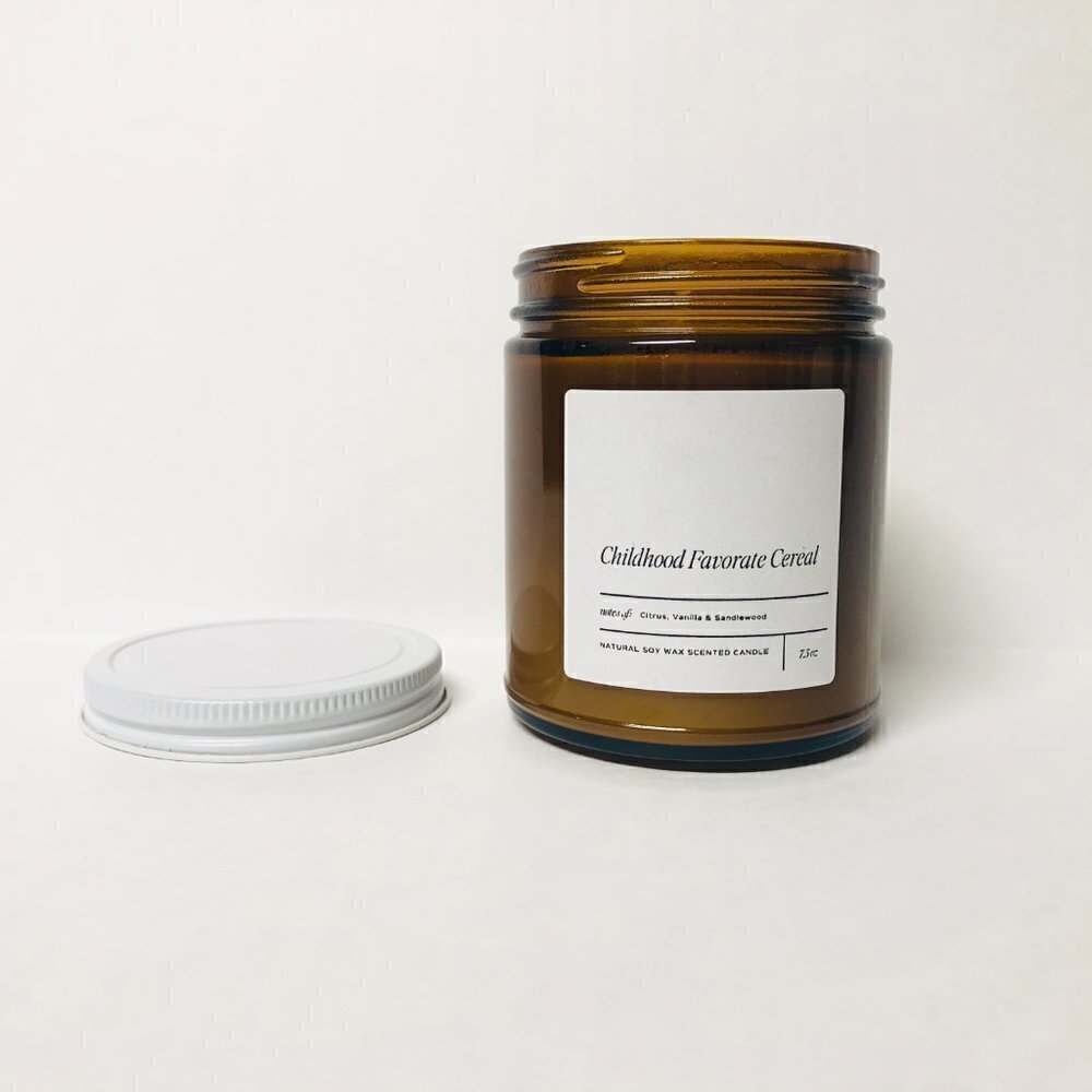 Brand New In Box 100% Natural Soy Wax Candle - Favorite Cereal